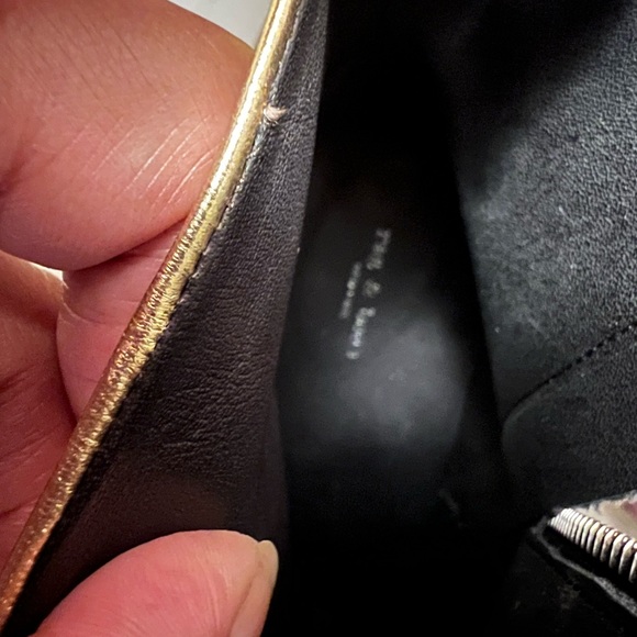 RAG & BONE METALLIC GOLD LEATHER ANKLE BOOTS… SIZE 40/9.5 MEDIUM… NWOB 3” HEELS - Picture 10 of 14